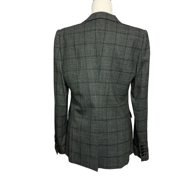 dolce & Gabbana Luxury Plaid Windowpance Check Wool / Silk Blazer Women - Picture 4 of 16